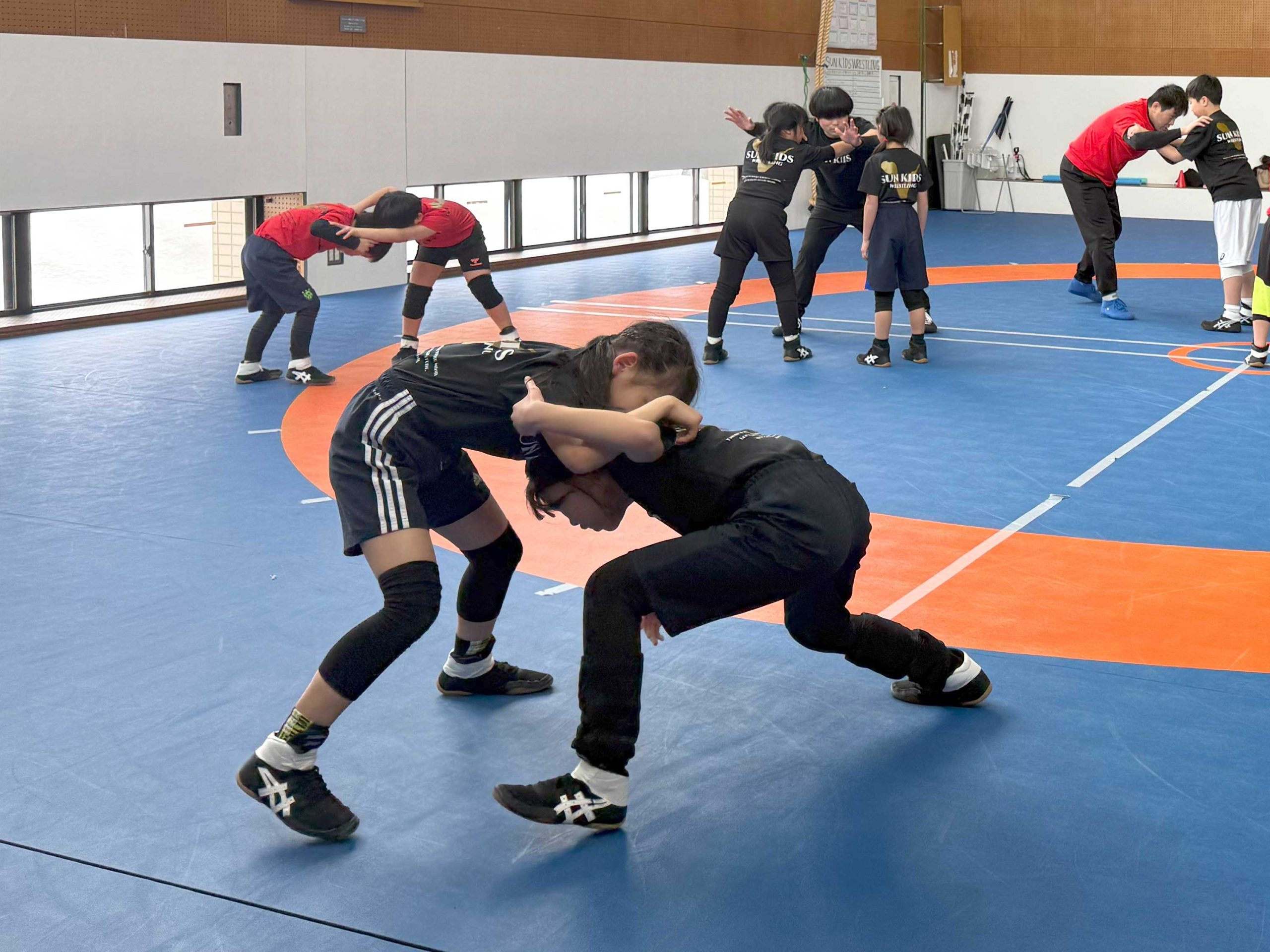 レッスル開催教室　サンキッズレスリング　練習風景